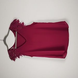 Halleck Crochet Sleeve Blouse